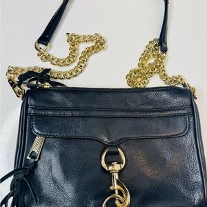 Karl Lagerfeld Black Crossbody with Gold Accents